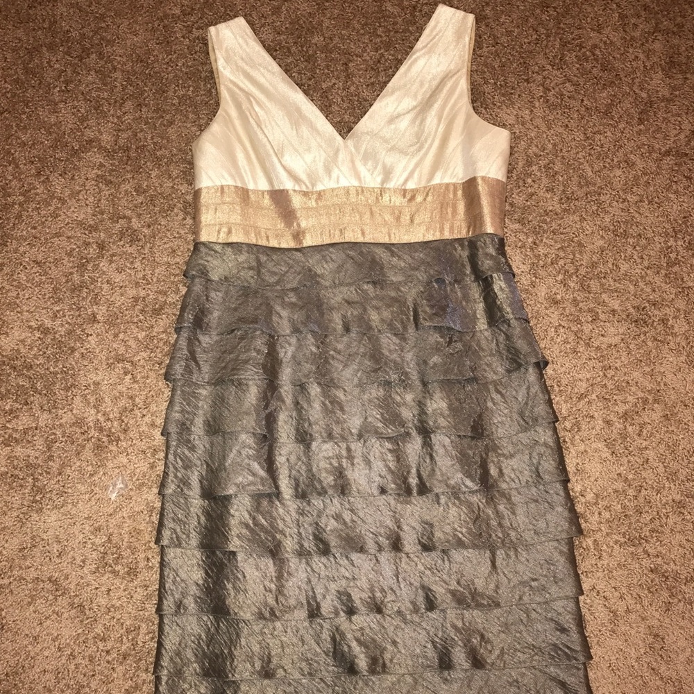 Dress BY Adrianna Papell this piece was worn once to wedding